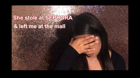 girl caught stealing in sephora.